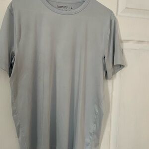Abercrombie & Fitch Light Gray/silver dry fit Tee